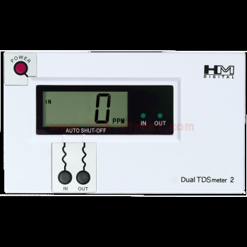 HM Digital DM-2 Commercial In-Line Dual TDS Monitor, 0-9990 ppm Range, +/- 2% Readout Accuracy